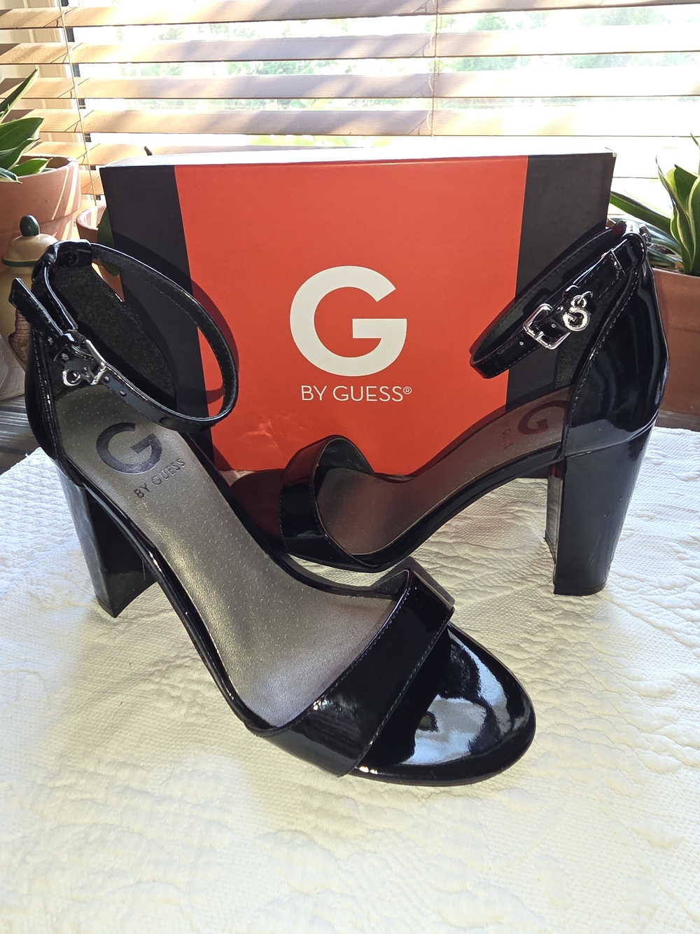 G by Guess ggShantel3 Patent Block Heels